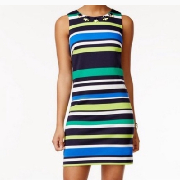 NWT..!!! Vince Camuto multi-color dress.... Size 12 - Picture 1 of 8